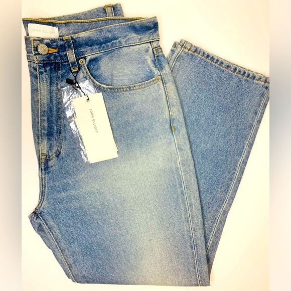 John Elliot Women’s Main Line Cropped HighRise BoyFriend Jeans NWT SZ 30! - Picture 10 of 11